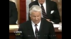 Предательское выступление Ельцина в американском Конгрессе