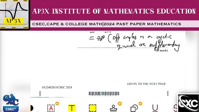 2024 JANUARY PAST PAPER SOLUTION| CSEC MATHEMATICS| [Question 8 9 and 10] смотреть онлайн