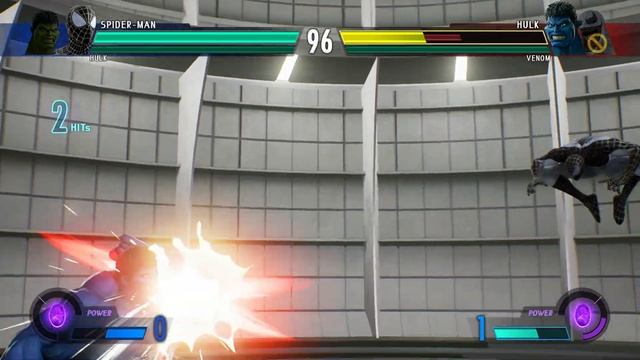 Hulk & Black Spiderman vs Blue Hulk & Anti-Venom (Very Hard) - Marvel vs Capcom | 4K UHD Gameplay смотреть онлайн