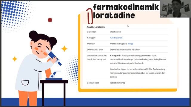 FARMASETIKA-FARMAKOKINETIK-FARMAKODINAMIK| LORATADINE (KASMAN) смотреть онлайн