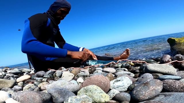 EXCELLENT DAY OUT SPEARFISHING. 3 & A HALF PUND FISH CATCH & ESCOVITCH JAMAICAN STYLE. смотреть онлайн