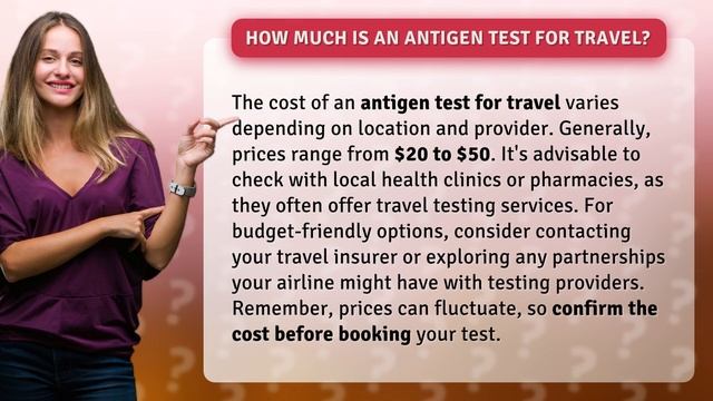 How Much Is An Antigen Test For Travel?