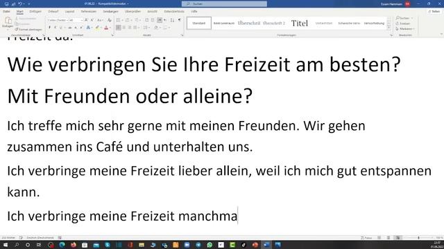 DTZ / B1 | Bildbeschreibung | Zwei Themen | Vier Bilder | Live Am 01.06.2022