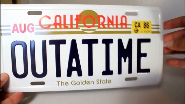 BACK TO THE FUTURE License Plate Replica review смотреть онлайн