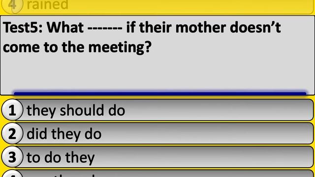 English grammar test: first conditional or second conditional; part 5 смотреть онлайн