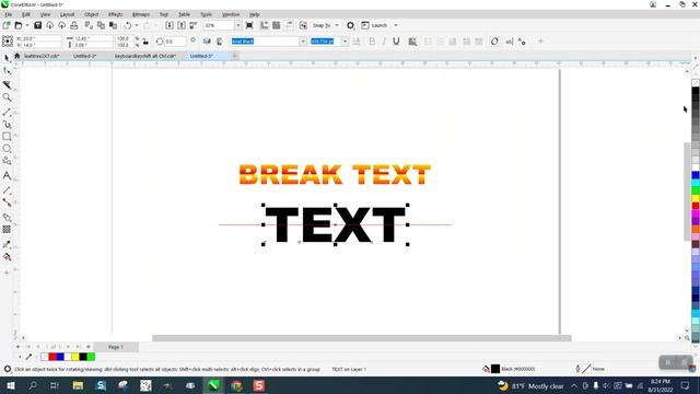 Corel Draw Tips & Tricks Break Text apart 3 ways смотреть онлайн