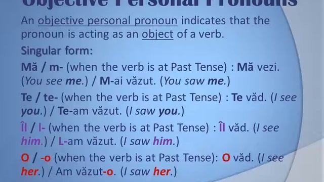 Basic Romanian Grammar Lesson 6: Morphology - The Pronoun (1/4) смотреть онлайн