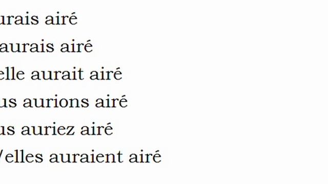 Изучение французского языка = Спряжение глаголов = Airer смотреть онлайн