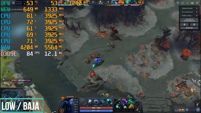 DOTA 2 - RYZEN 3 3200G VEGA 8 & 8GB RAM смотреть онлайн