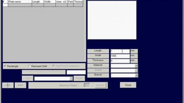 2. Basic set inside Fastcam software with nesting function of cnc plasma machine