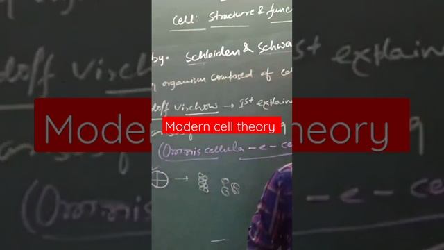 Modern Cell Theory