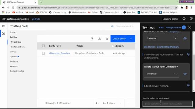 IBM Watson-Part-2 | Entities and Dialog | With Vikhyath | #Entities #IBM #Watson смотреть онлайн