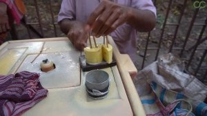 Очень вкусное мороженое Malai Kulfi, специальное летнее блюдо | Индийская уличная