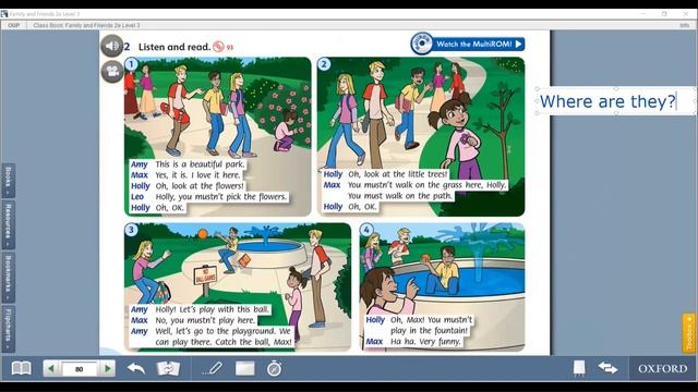 Family and Friends 3, Unit 10 lesson 1 p 80 смотреть онлайн