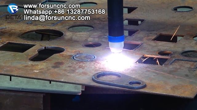Portable CNC Metal Plasma Cutting Machine Working video смотреть онлайн