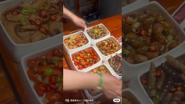 Улитки поданы #китай #отдых #вкусно #еда