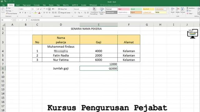Microsoft Excel Tutorial : Using Formula and Basic Function смотреть онлайн