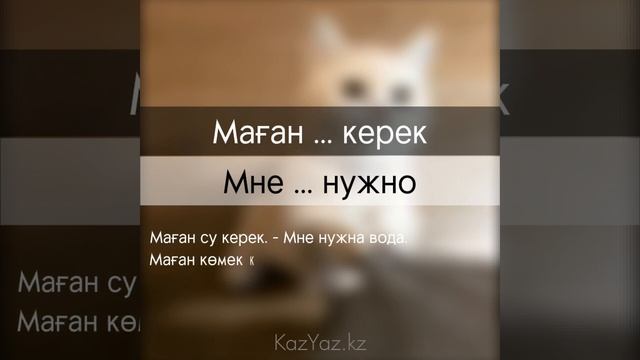 Фразы на казахском: МНЕ НУЖНО смотреть онлайн