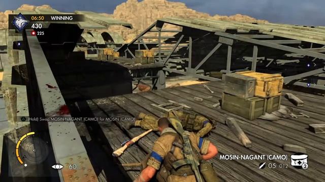 Sniper Elite 3 Ultimate Edition - PS4 Multiplayer Team Deathmatch Airstrip #4 смотреть онлайн