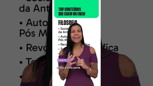O QUE MAIS CAI EM FILOSOFIA NO ENEM pt. 3 смотреть онлайн