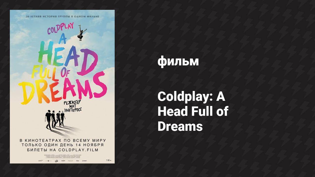 Coldplay: Голова, полная мечтаний (документальный фильм, 2018)