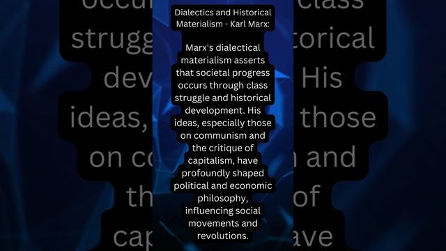 Dialectics And Historical Materialism (Karl Marx)