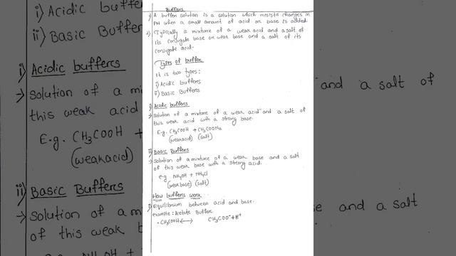Biochemistry notes ✓ topic - Biophysics & Buffers. #physiotherapy #occupationaltherapy #biochemistr смотреть онлайн