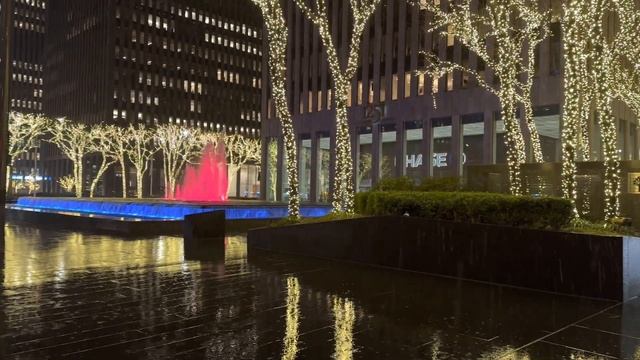 New York 2023 |Walking in Heavy Rain at Night in New York City (Jan 25) смотреть онлайн