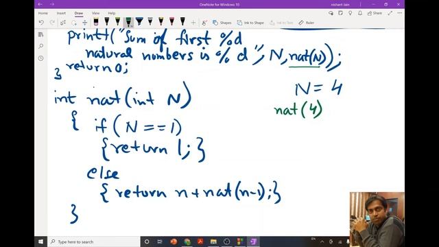 C Program1: Recursive Function: Sum of first N Natural numbers смотреть онлайн