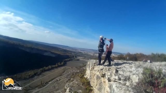 Лёха Качи-Кальон прыжки с верёвкой в Крыму с командой Skyline смотреть онлайн