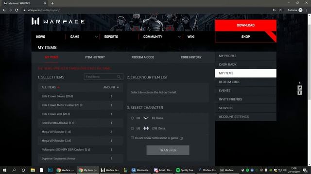 Warface NA GUNS FOR TOKEN FREE MICRO RONIN CAA смотреть онлайн
