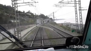 Лоо-Сочи из кабины машиниста поезда. Архив 2017 года