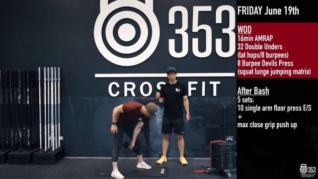 Friday June 19th: CrossFit Home Workout смотреть онлайн