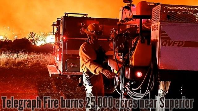 (06 JUNE) MASSIVE FIRE Telegraph Fire burns 25,000 acres near Superior смотреть онлайн