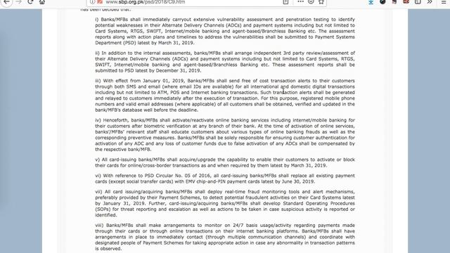 Security of Payments|Instructions by State Bank of Pakistan (SBP) to Banks|Tax Dosti Reporting смотреть онлайн