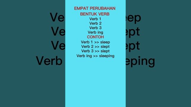 Penggunaan Kata Kerja Bentuk Ke 2 Atau Verb 2: Hanya Untuk Membuat Kalimat Bentuk Past Tense смотреть онлайн