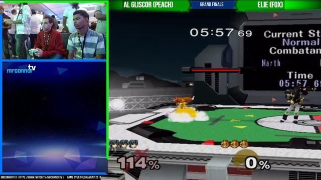 SSBM - Elie (Sheik/Marth) VS Al Gliscor (Peach) Game Over Tournament 2019 Grand Finals