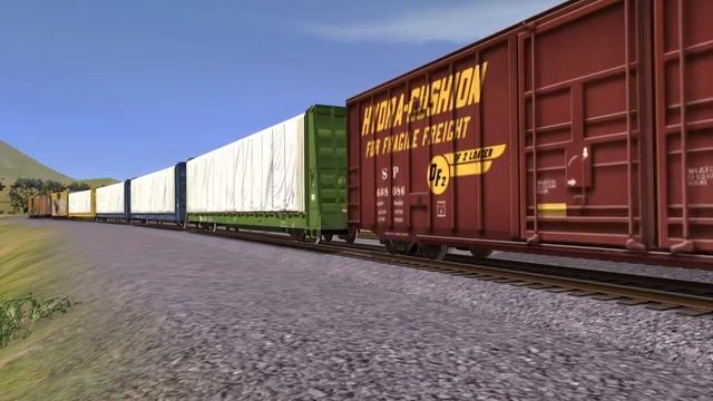 Trainz 12: SP GP60's and SD45T-2's around Bealville Curve смотреть онлайн