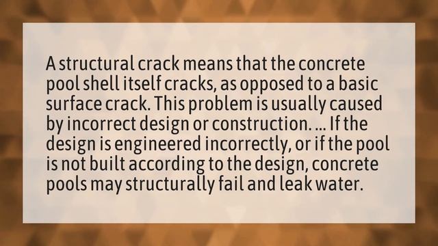 Do concrete pools crack? смотреть онлайн