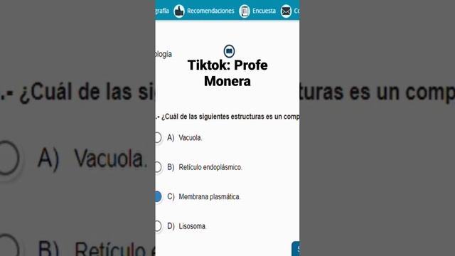 Preguntas De Célula #examendeadmision #unam #medicna #buap #biologia #celula #examen