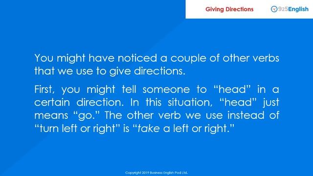 925 English Lesson 25 – Asking for and Giving Directions in English | Business ESL смотреть онлайн