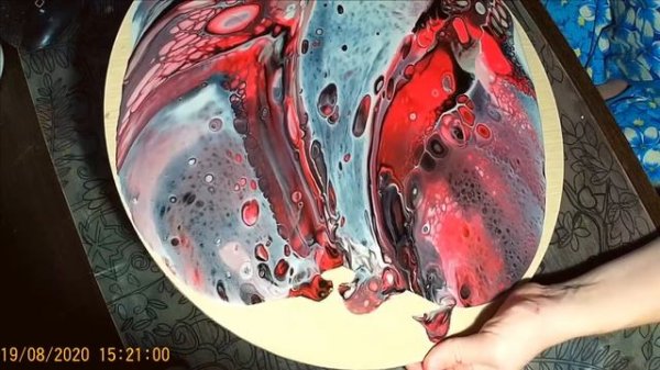 Техника трех перевернутых стаканов и что в итоге получилось. Флюид арт. Fluid art.