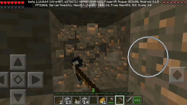 Выживание в MinecraftPE вдвоём #2. |ПОХОД В ШАХТУ. смотреть онлайн