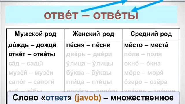 Rus Tili Grammatikasi Oʻrganish