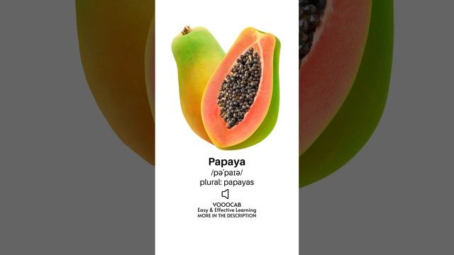 Papaya - Pronunciation, English Phonetic Transcription, Plural Form смотреть онлайн