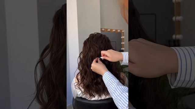 Нежный текстурный пучок от Натальи Потаповой с утюжком MARK SHMIDT MS 319 titan от IPARIKMAHER.RU