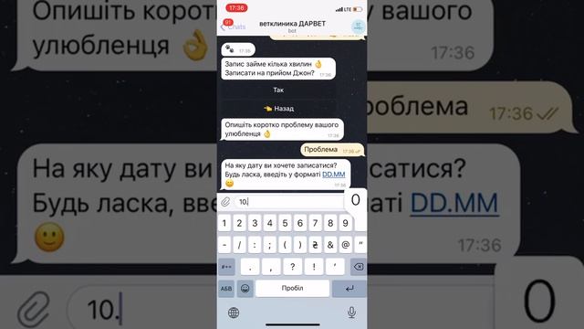 Чат-Бот Для Клиники "Дарвет" смотреть онлайн