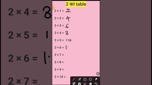 🧚♀️Table of 2 ( 2 का पहाड़ा) #maths @mathtaker смотреть онлайн