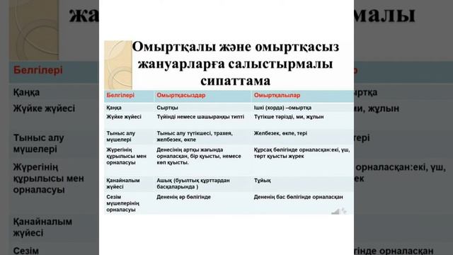 Омыртқалы және омыртқасыз жануарлар смотреть онлайн