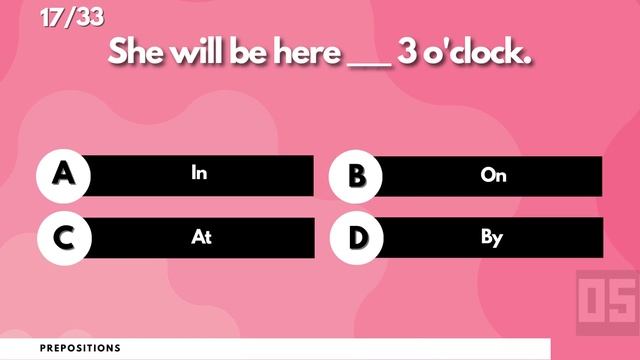 Prepositions English Grammar Quiz: Can You Score 33/33?
